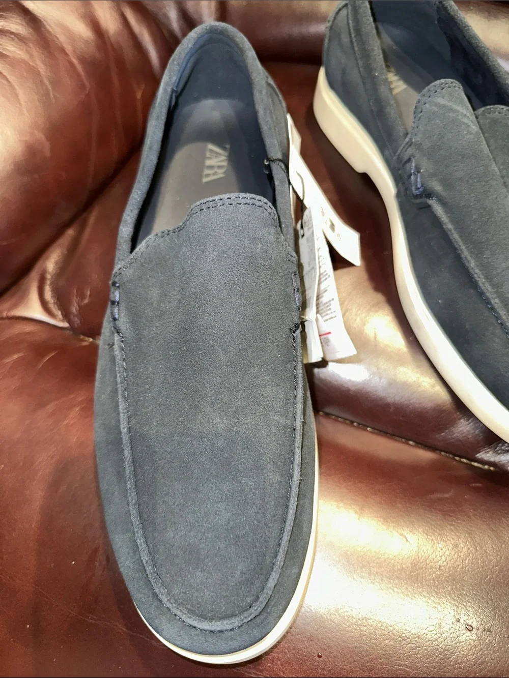 Men’s Zara Casual Leather Loafers - Picture 7 of 16